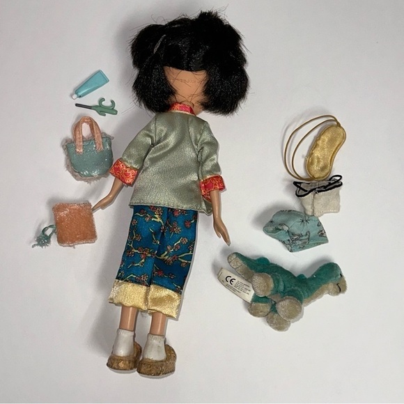 Bratz Slumber Party Jade Fashion Doll 2002 Original Sleepover Pajamas - Picture 12 of 15